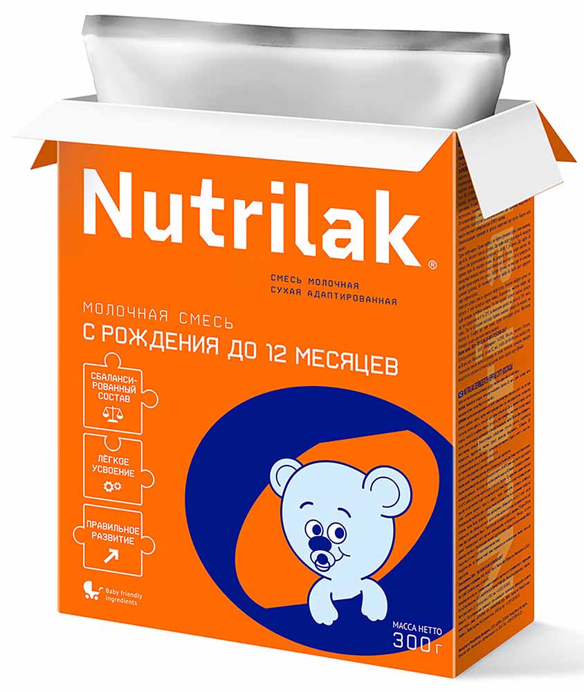 Nutrilak Смесь молочная 0 - 12 месяцев, 300 г купить в Новосибирске