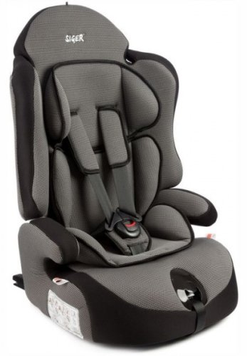 Siger Автокресло Прайм Isofix (9-36 кг) / цвет серый