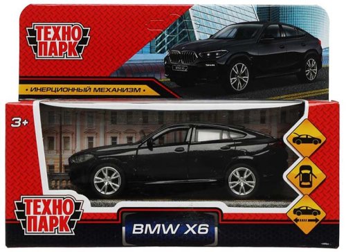 Технопарк Металлическая модель «BMW X6» / цвет черный